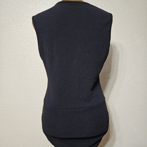 Black V-Neckline Bodysuit – Shein Size Medium (Fits Medium/Large) - Picture 2 of 2